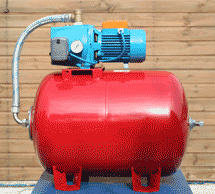 City Jet 15 mounted above a 100 litre tank