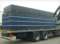 Sewage Treatment Plant being despatched from factoory, 100pe